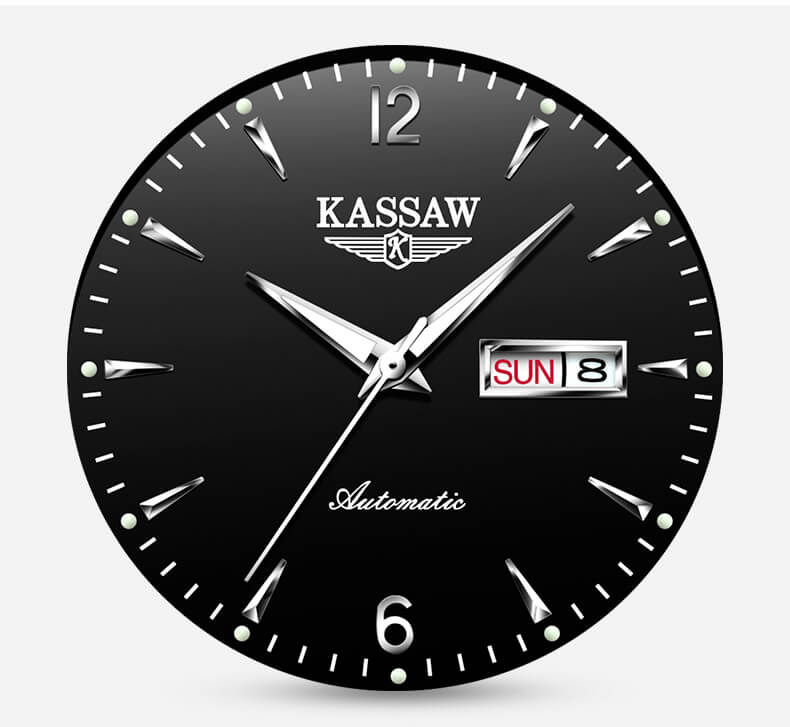 Đồng hồ nam chính hãng KASSAW K876-5 chống nước,chống xước,kính sapphire,Đồng hồ cơ (Automatic) ,dây kim loại thép không gỉ 316L,hàng mới 100%,thiết kế đơn giản và sang trọng