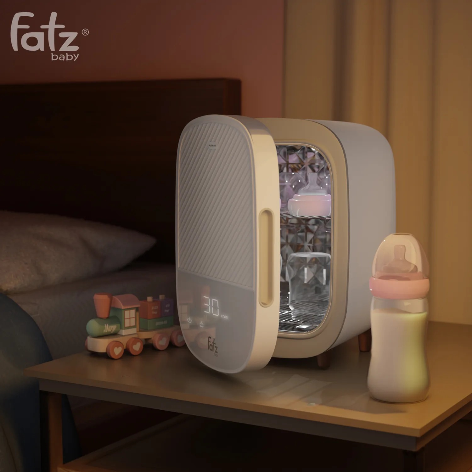 Máy tiệt trùng sấy khô khử mùi UVC-LED công nghệ Nano Plasma Ion Fatz Baby PLASMAX 2 – FB4791TN Hàng Chính Hãng