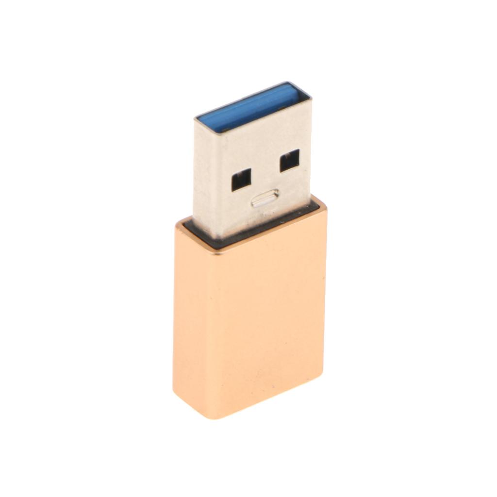 USB Adapter USB 3.0 Type A Male To USB 3.1 Type C Female To Female Adapter Converter For USB-C 2.4A Fast Charger