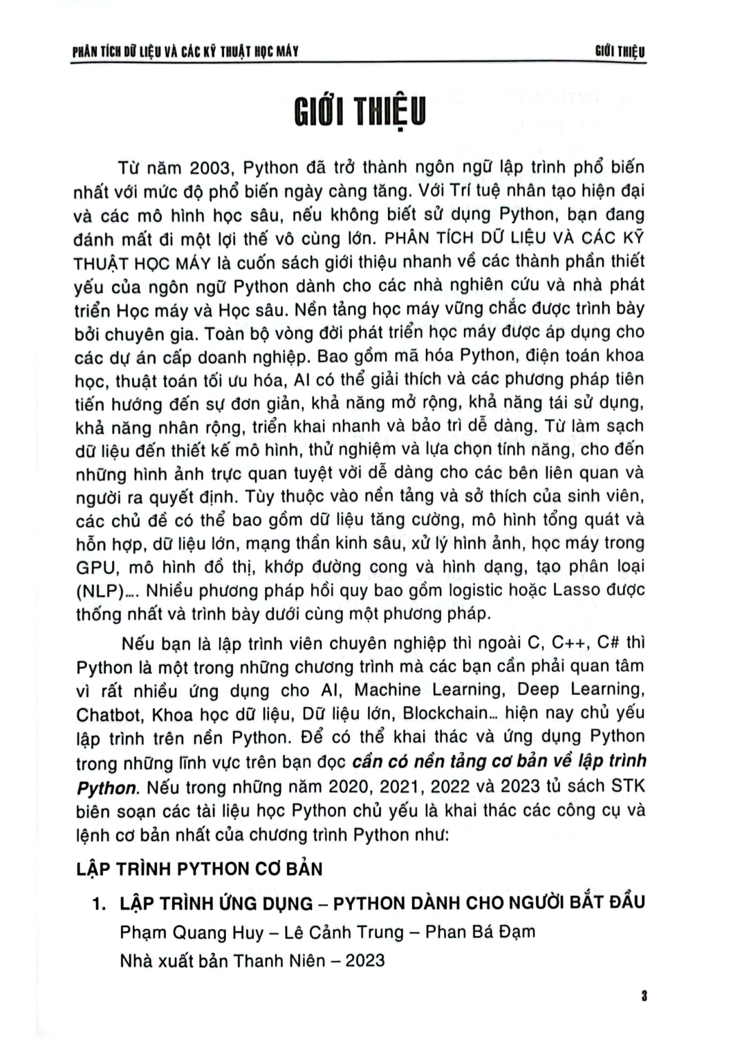 Phân Tích Dữ Liệu Và Kỹ Thuật Học Máy - Nguyễn Quốc Huy, Cổ Tồn Minh Đăng, Lai Đình Khải, Đỗ Như Tài
