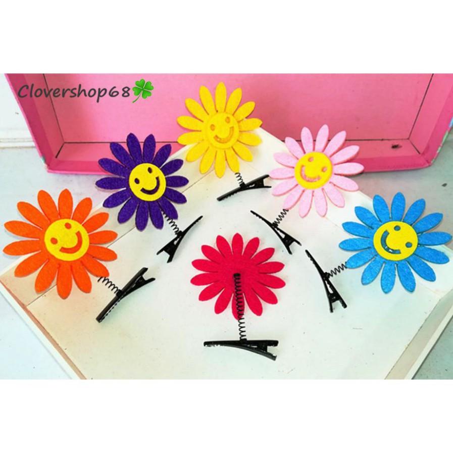 Kẹp tóc lò xo hoa mặt trời xinh tươi