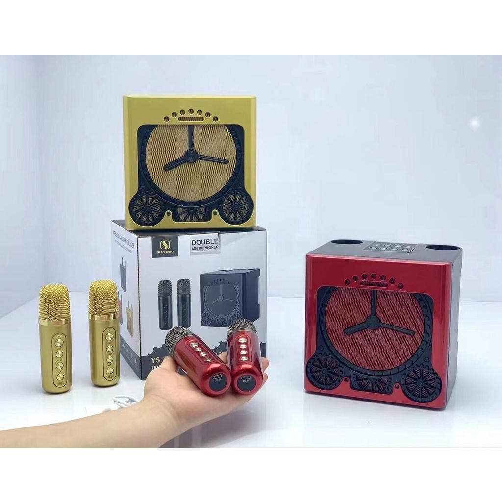 Loa bluetooth karaoke Su-Yosd YS-212 - Tặng kèm 2 micro không dây - Hiệu ứng đổi giọng, điều chỉnh echo, reverb, effect