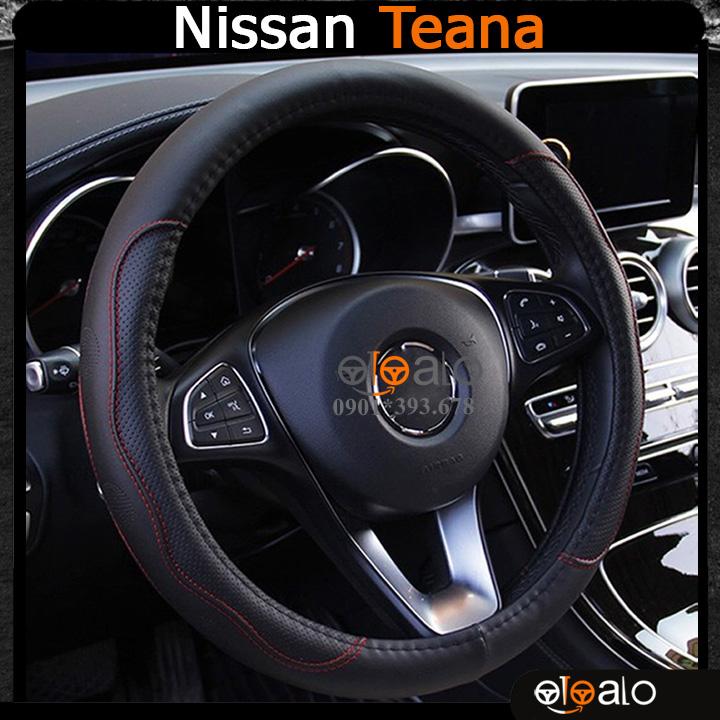 Bọc vô lăng volang xe Nissan Sunny da PU cao cấp BVLDCD - OTOALO
