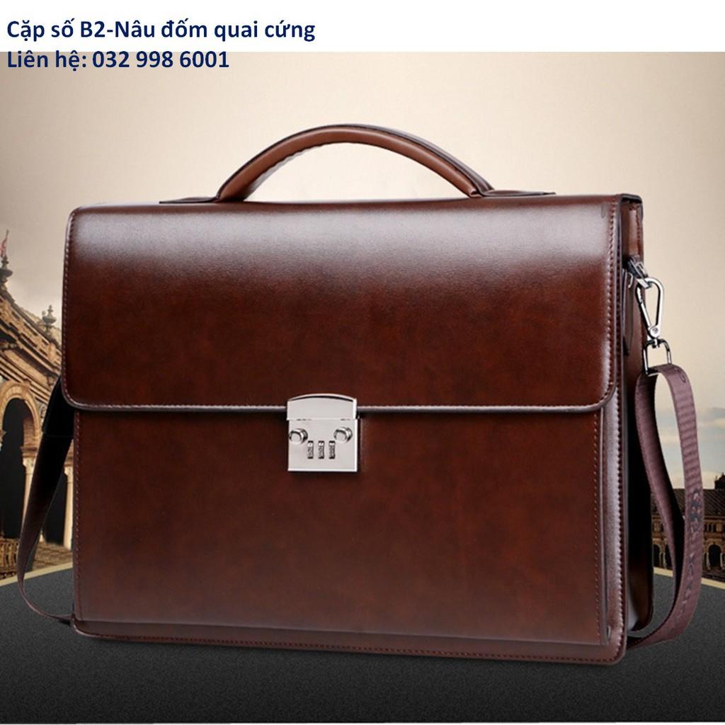 Túi da nam , cặp đựng laptop thời trang B2 magic