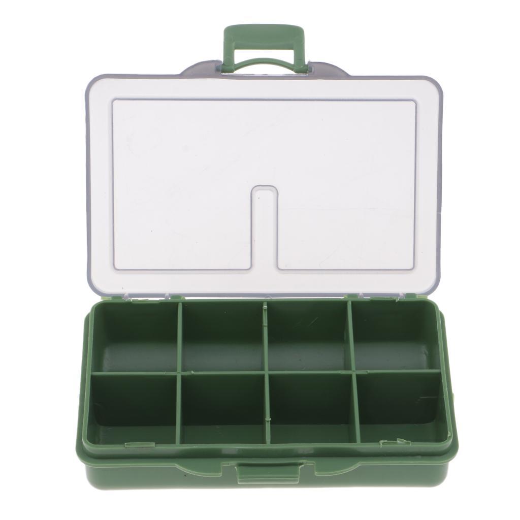 2 Pieces Carp Coarse Fishing Tackle Box Bit Complete Box System for Hooks Swivels Beads Spinners Tackle