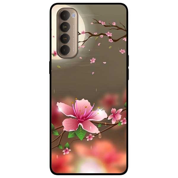 Ốp lưng dành cho Oppo Reno 4 Pro mẫu Ánh Trăng Hoa Đào