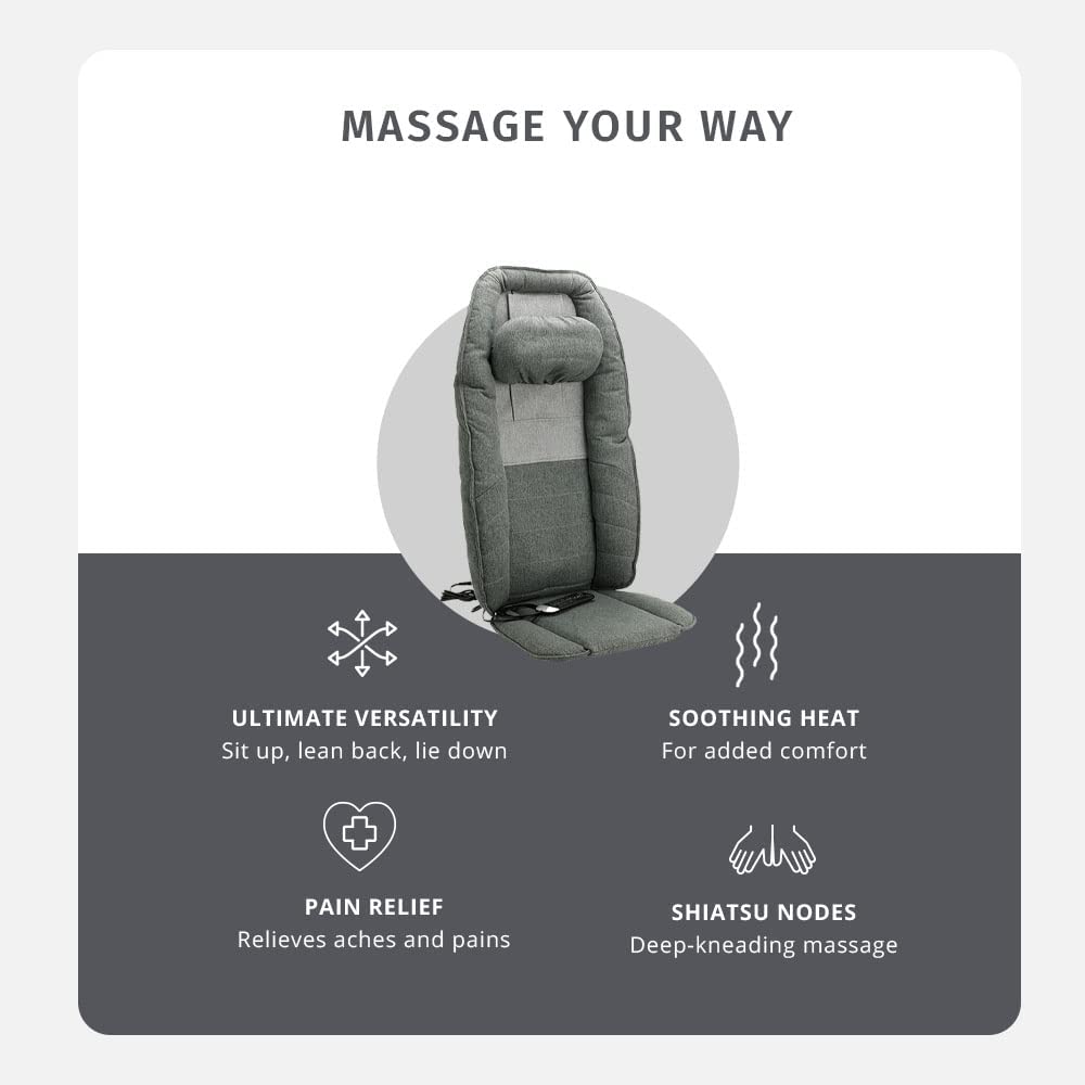 Đệm massage đa năng công nghệ Air Flex và Smartscan Shiatsu Homedics MCS-1010HJ - Hàng nhập khẩu USA