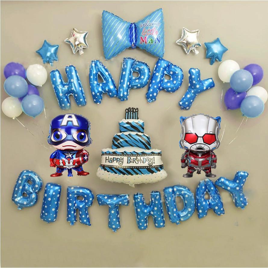 Set Bóng Trang Trí Sinh Nhật Siêu Nhân nhện