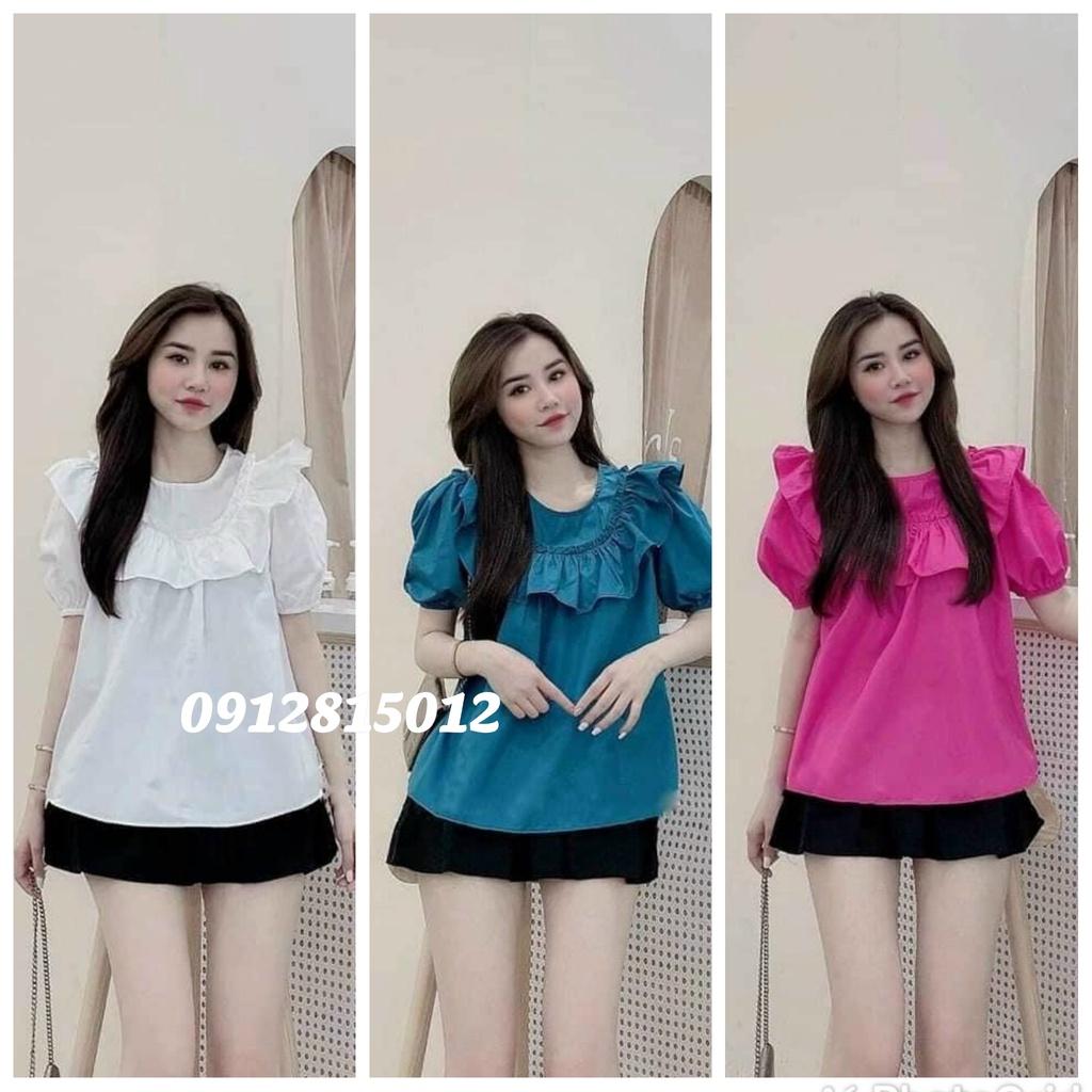 Áo bầu thiết kế, dáng babydoll chất đũi dày dặn