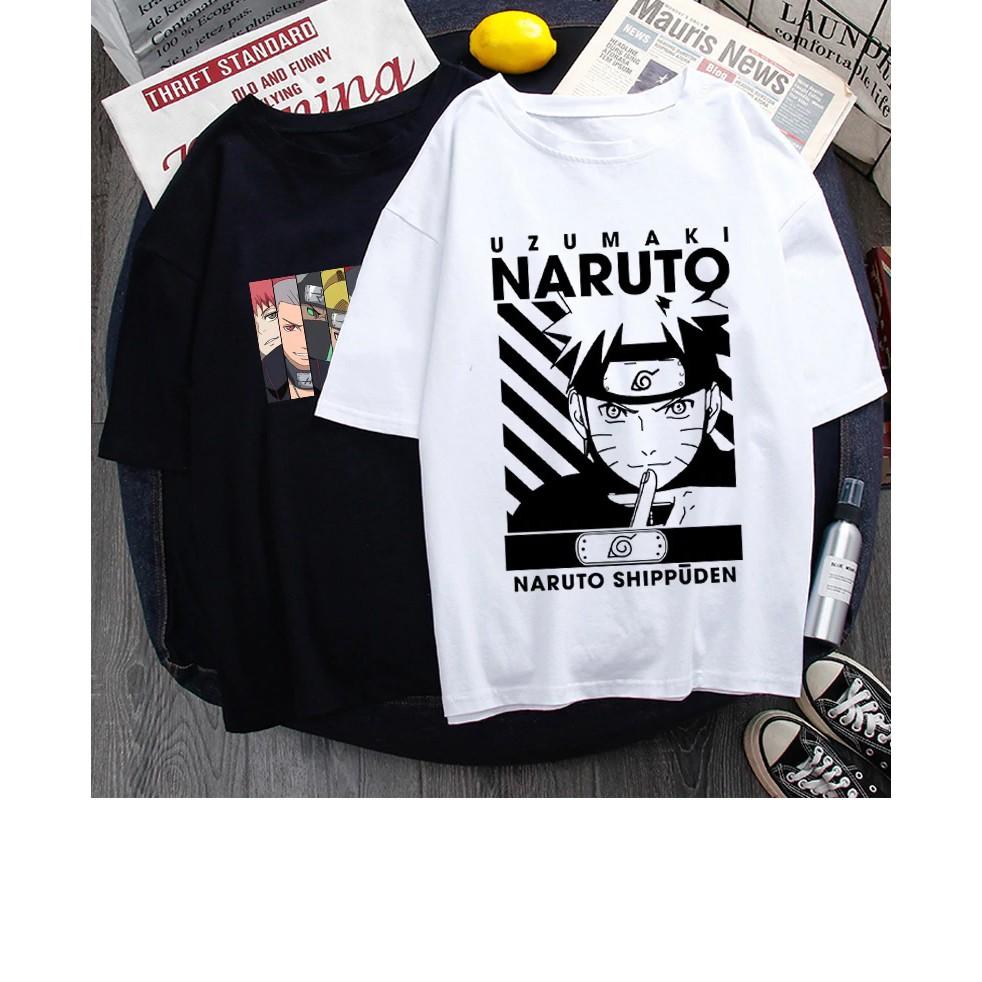 Áo Nam Naruto Sasuke Hoạt Hình Ngộ Nghĩnh Áo Thun Dạo Phố Áo Thun Nữ Cặp Đôi