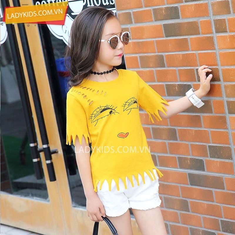 Set bộ hè bé gái, bộ quần áo bé gái đại, bộ hè cotton be gái, set trang phục sành điệu bé gái