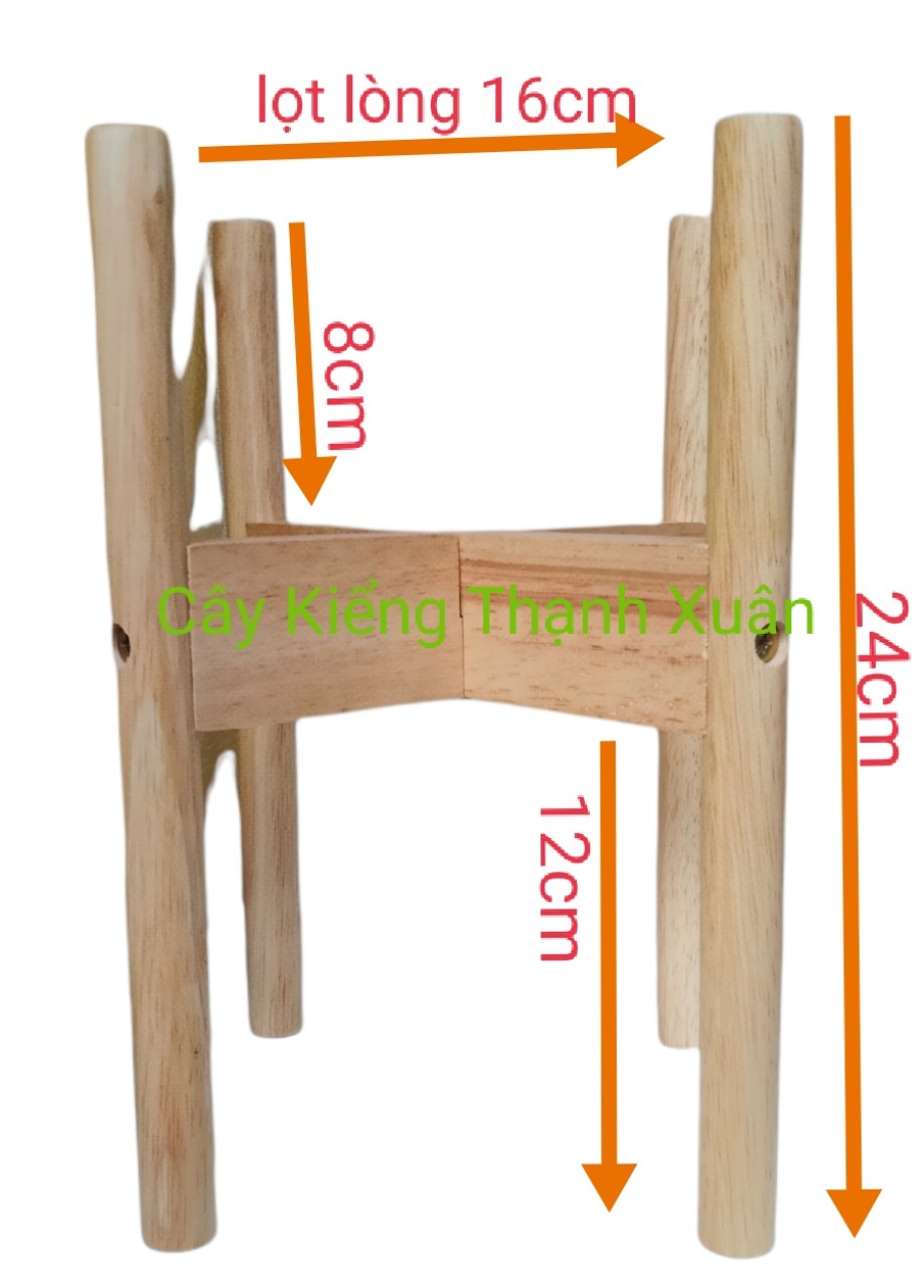 Kệ gỗ để chậu hoa (màu tự nhiên), tháo rời