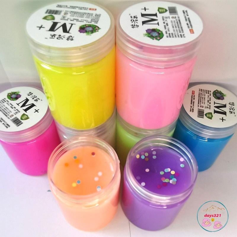 Slime hộp trụ 120ML màu thạch cực đẹp đồ chơi slam chất nhờn ma quái squishy