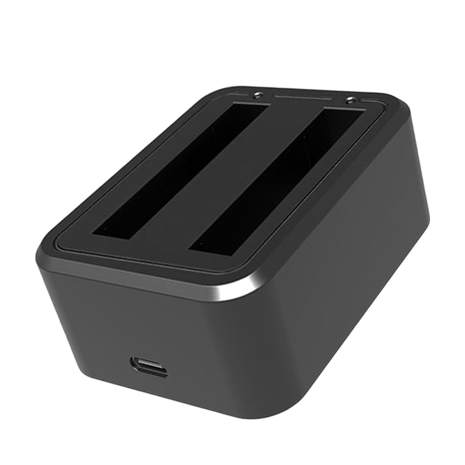 Travel Dual Battery Charger Professional Type-C for  Action Camera