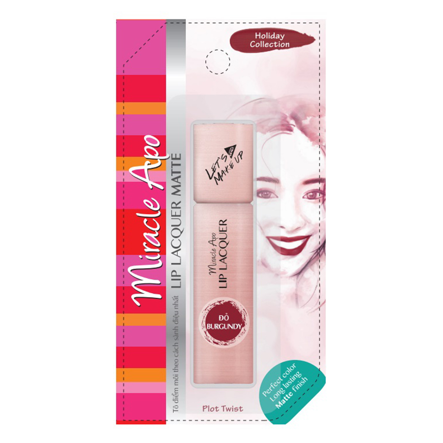 Son Kem Lì Miracle Apo Lip Lacquer Matte Holiday Collection