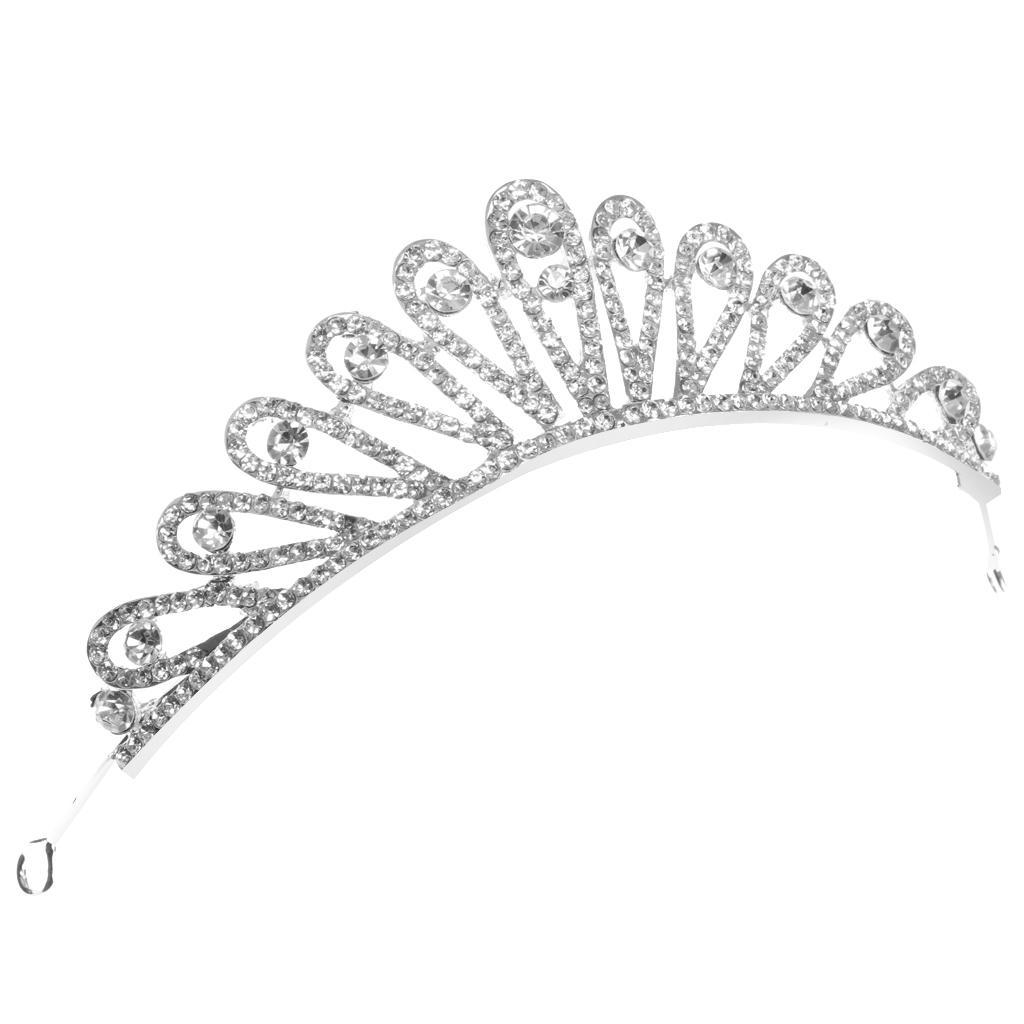 Rhinestone Crown Women Bridal Tiara Wedding Queen Prom Pageant Princess