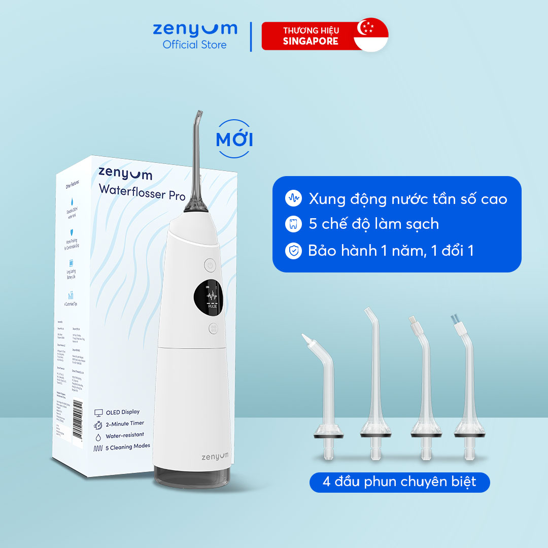 Máy Tăm Nước Zenyum Pro - Màu Đen/Trắng