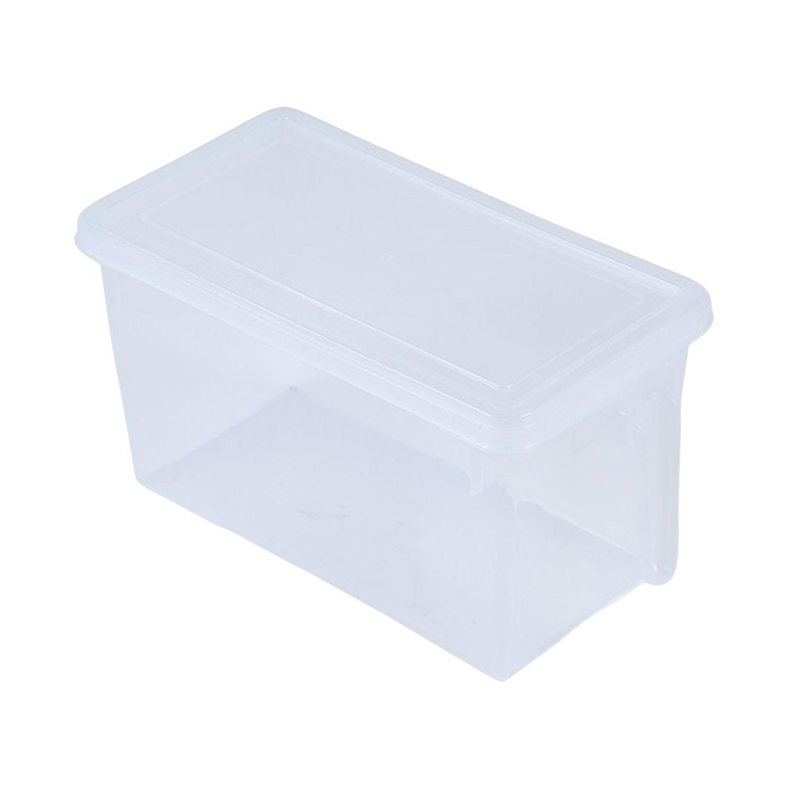 Fridge Organizer Box with Lid Leakproof Food Storage Organizer for Cabinets Shelves