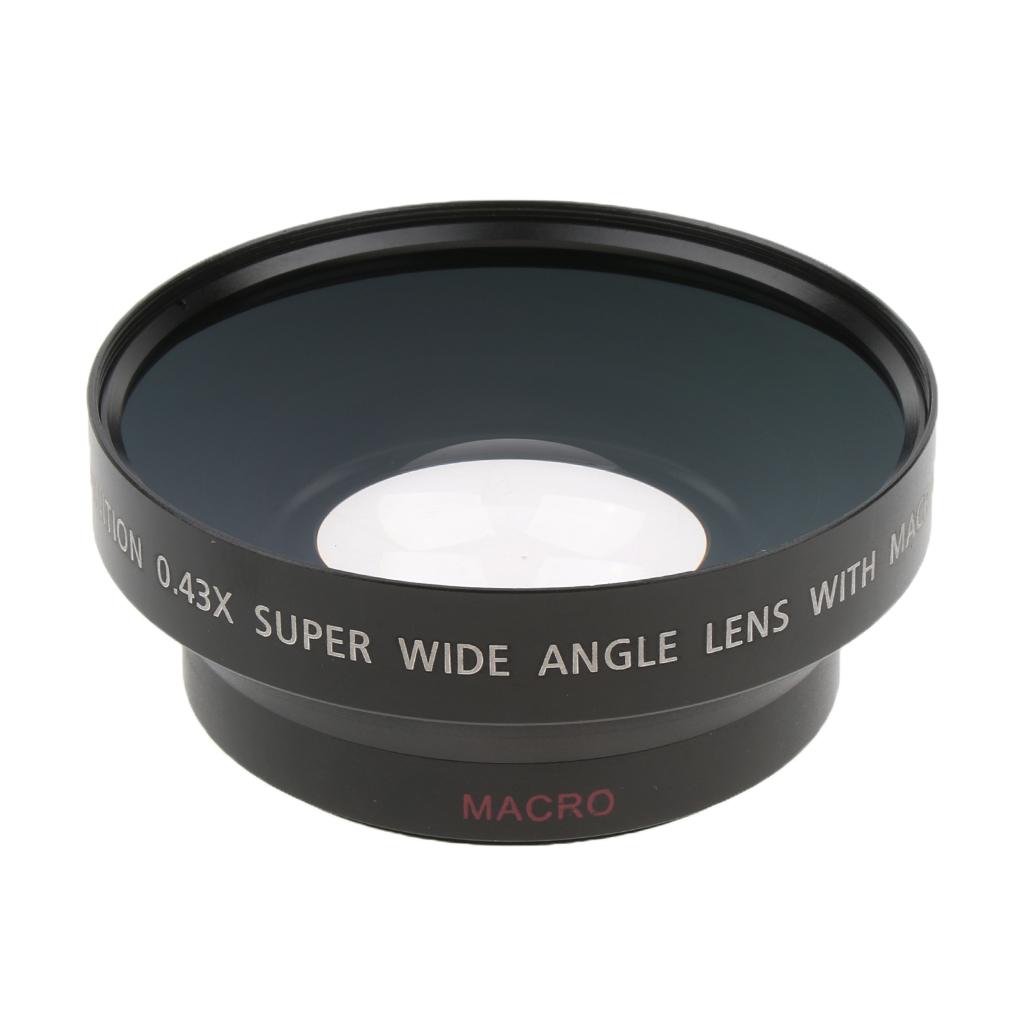 62mm 0.43x Wide Angle + Macro Conversion Lens For Canon SLR Camera DV