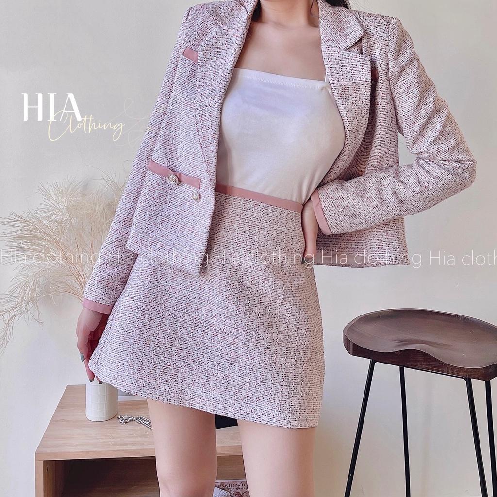 Set Áo Khoác Dạ Chân Váy Ngắn S297 Gam Màu Hottrend | Thiết Kế Độc Quyền| Chất Vải Thoáng Mát HIA Clothing S297