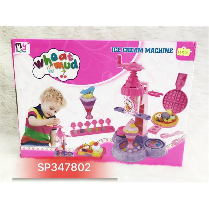 Đồ Chơi Hộp đất sét làm kem 4 hũ máy làm kem , 666-4A - SP347802