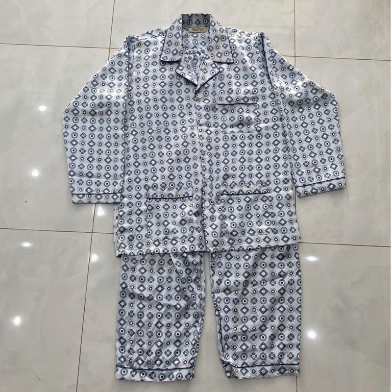 Đồ Bộ Pijama Nam Pilama Phi Bóng Trung Niên Sang Trọng Bigsize