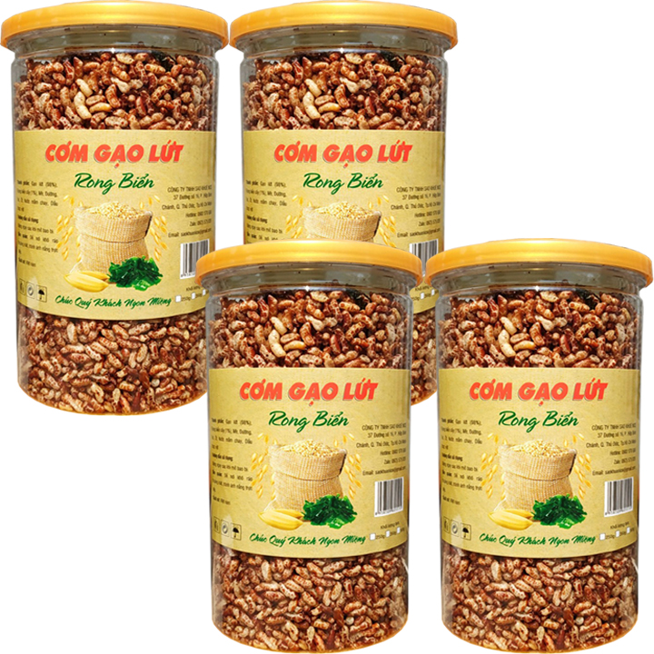 COMBO 2 HŨ CƠM GẠO LỨT RONG BIỂN THƠM NGON