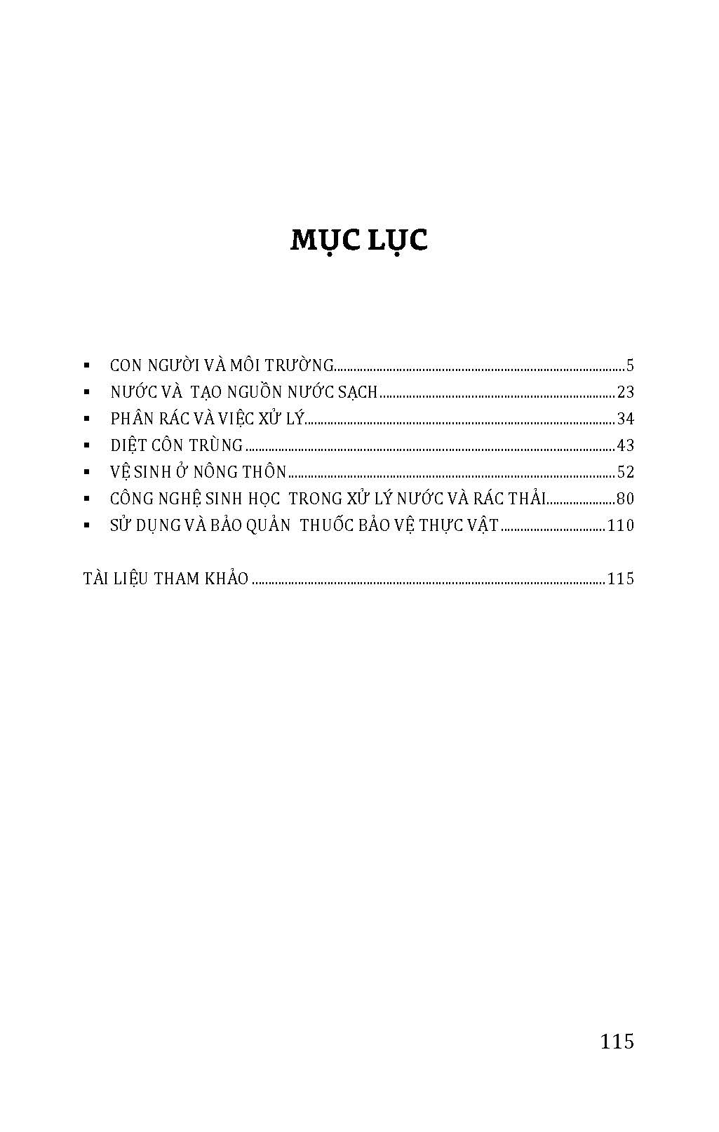 Xử Lý Nước, Rác Thải, Thuốc Bảo Vệ Thực Vật Phòng Bệnh Ở Nông Thôn