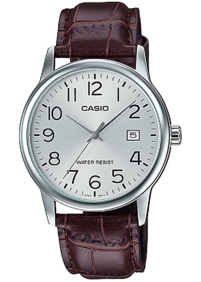 Đồng hồ Casio nam dây da MTP-V002L-7B2UDF (37mm)