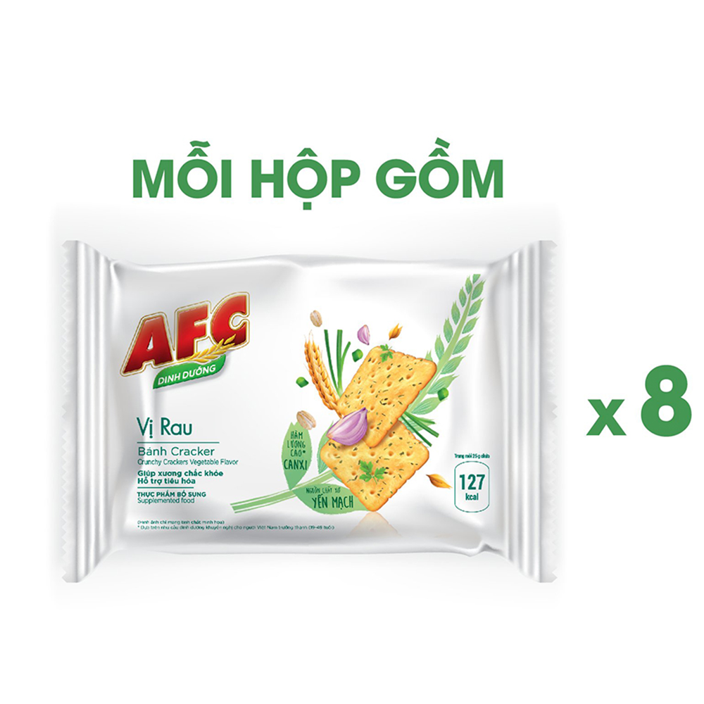 Combo 2 Hộp Bánh Dinh Dưỡng AFC Vị Rau