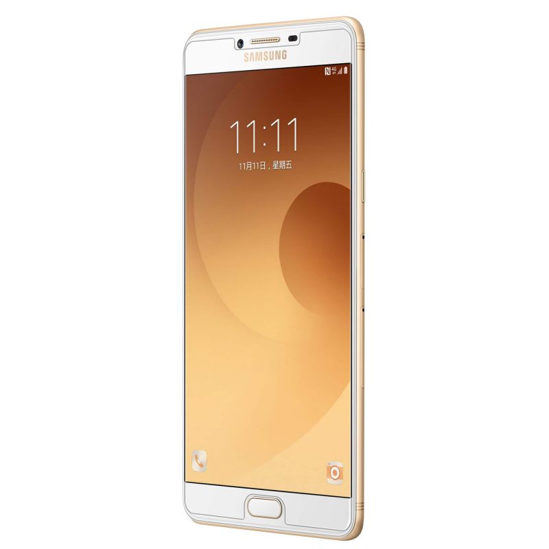 Miếng dán kính cường lực cho Samsung Galaxy C9 Pro độ cứng 9H, chống trầy, hạn chế bám vân tay - Hàng nhập khẩu