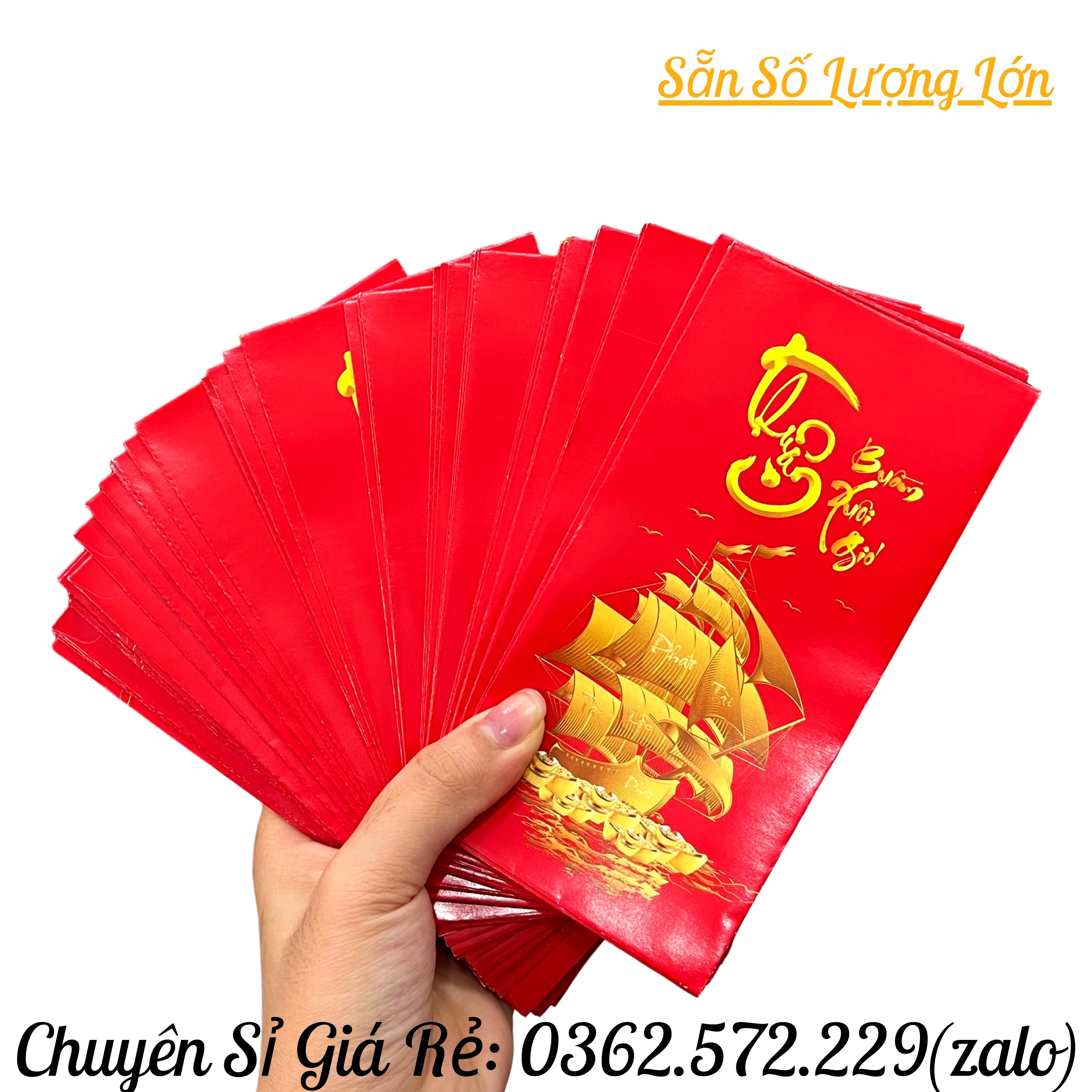 Combo 100 Bao Lì Xì Tết 2023 Thuận Buồm Xuôi Gió đẹp mắt ý nghĩa lịch sự