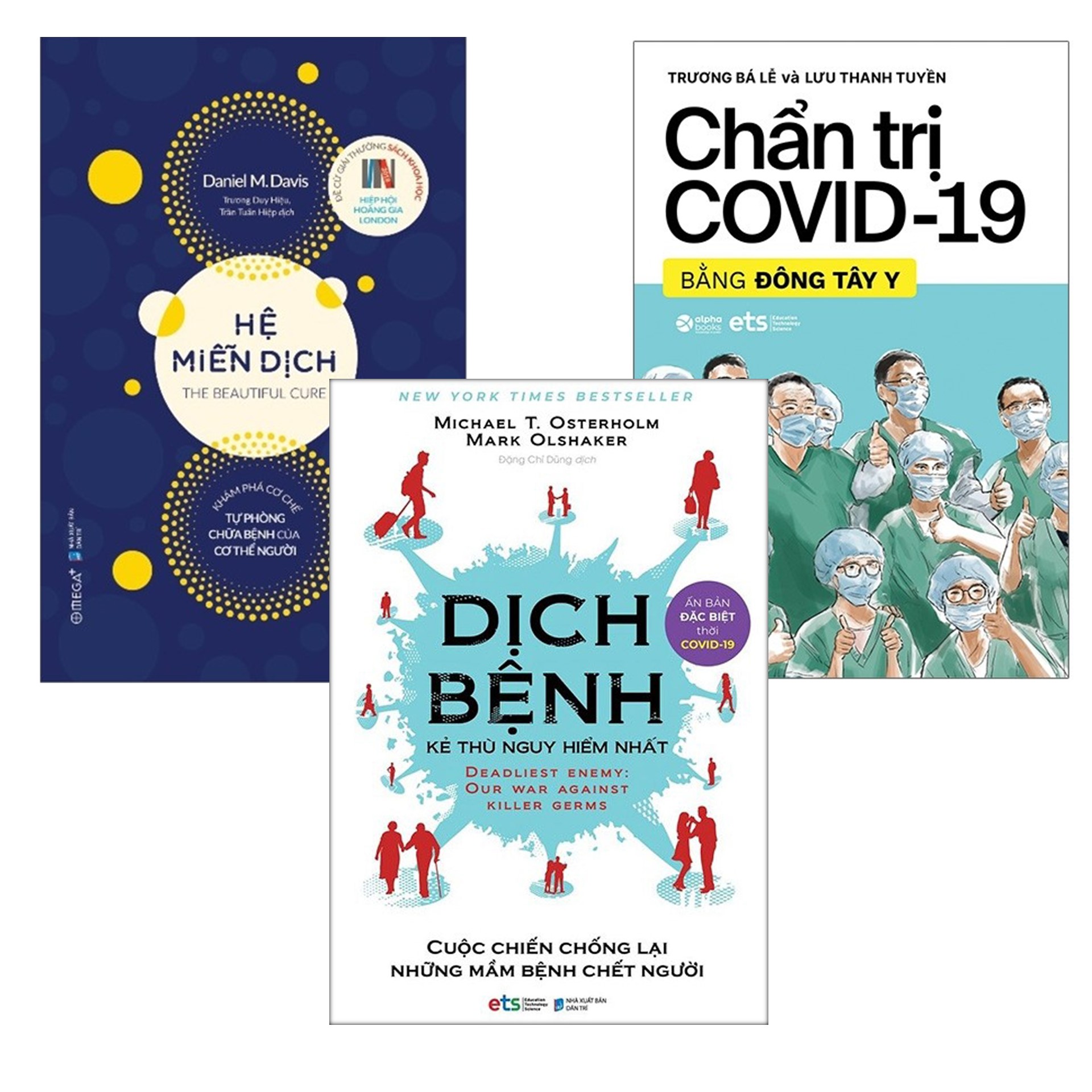 Combo Sách : Dịch Bệnh - Kẻ Thù Nguy Hiểm Nhất + Chẩn Trị Covid-19 Bằng Đông Tây Y + Hệ Miễn Dịch - Khám Phá Cơ Chế Tự Phòng Chữa Bệnh Của Cơ Thể Người