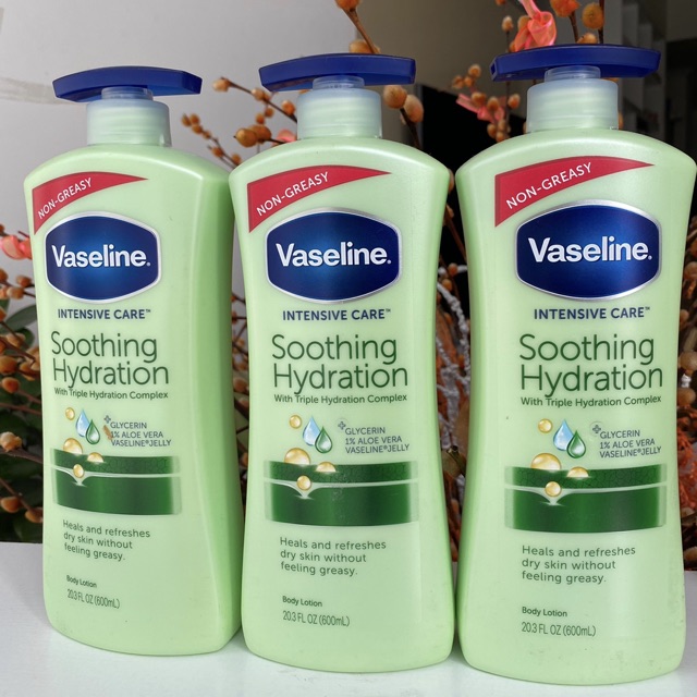 Sữa dưỡng thể Vaseline xanh lá Total Moisture Aloe Fresh Hydrating Body Lotion 725ml mẫu mới