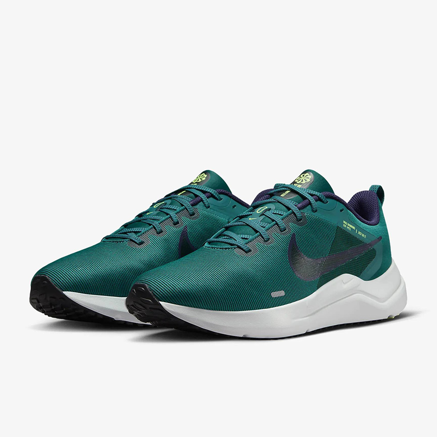 Giày chạy bộ nam NIKE NIKE DOWNSHIFTER 12 - GEODE TEAL/BLACK-PURPLE INK-LIME BLAST - 10 US