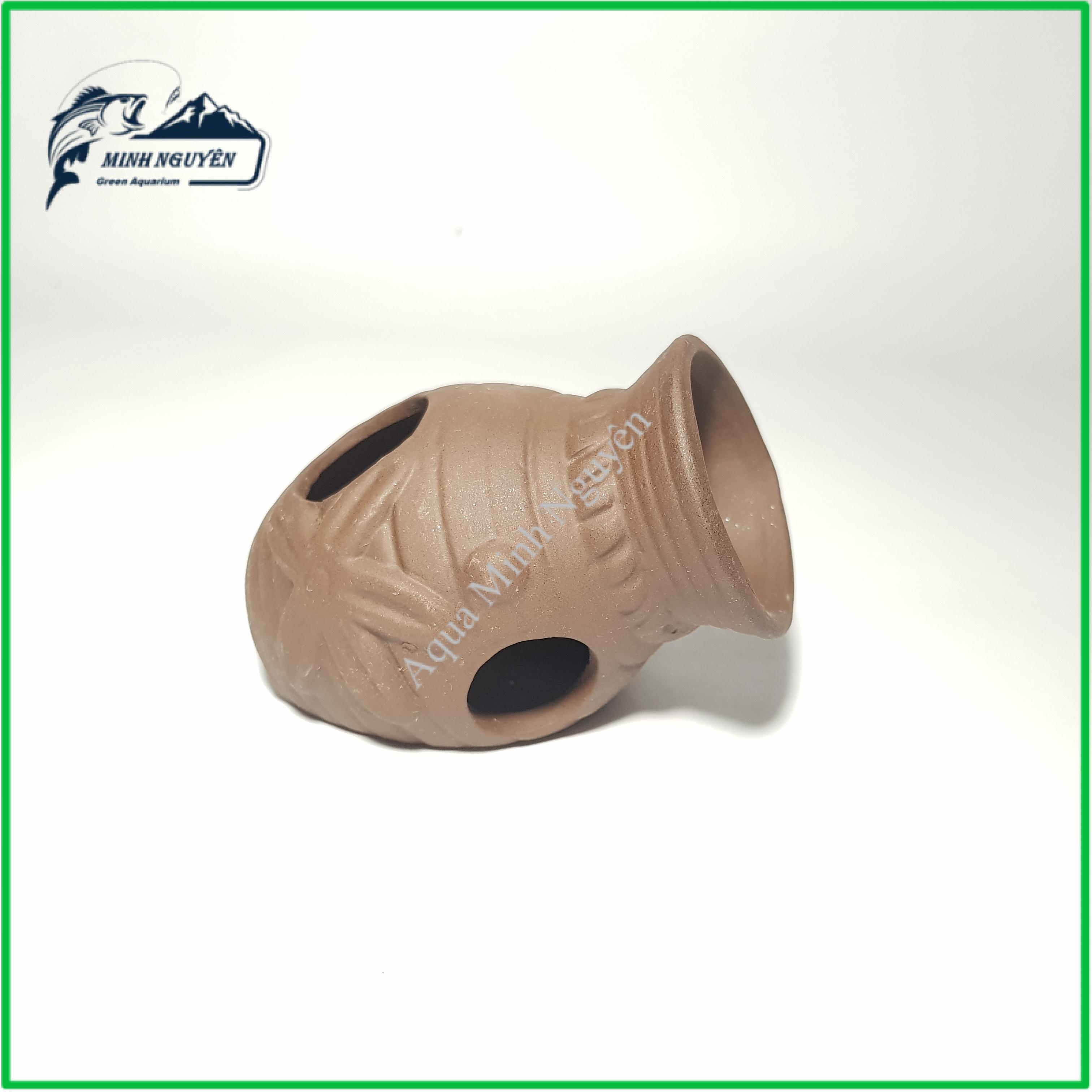 Hang Tép Bình Gốm Cổ - Đồ chơi tép Hang Tép bằng gốm trang trí bể tép cảnh cá cảnh thủy sinh cao cấp