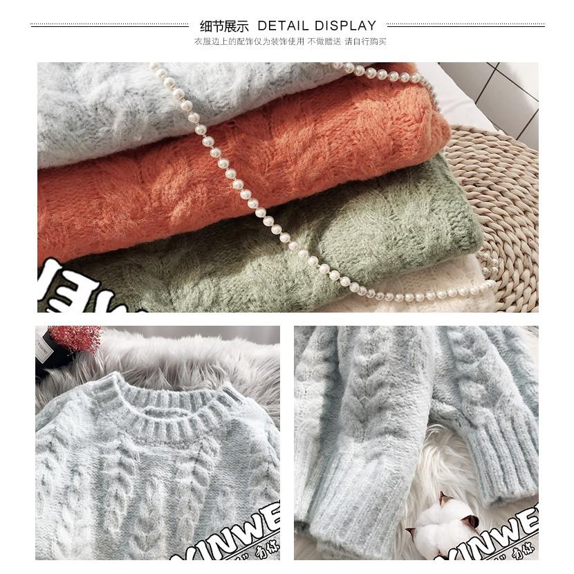 Áo len chui cổ phong cách Hàn
