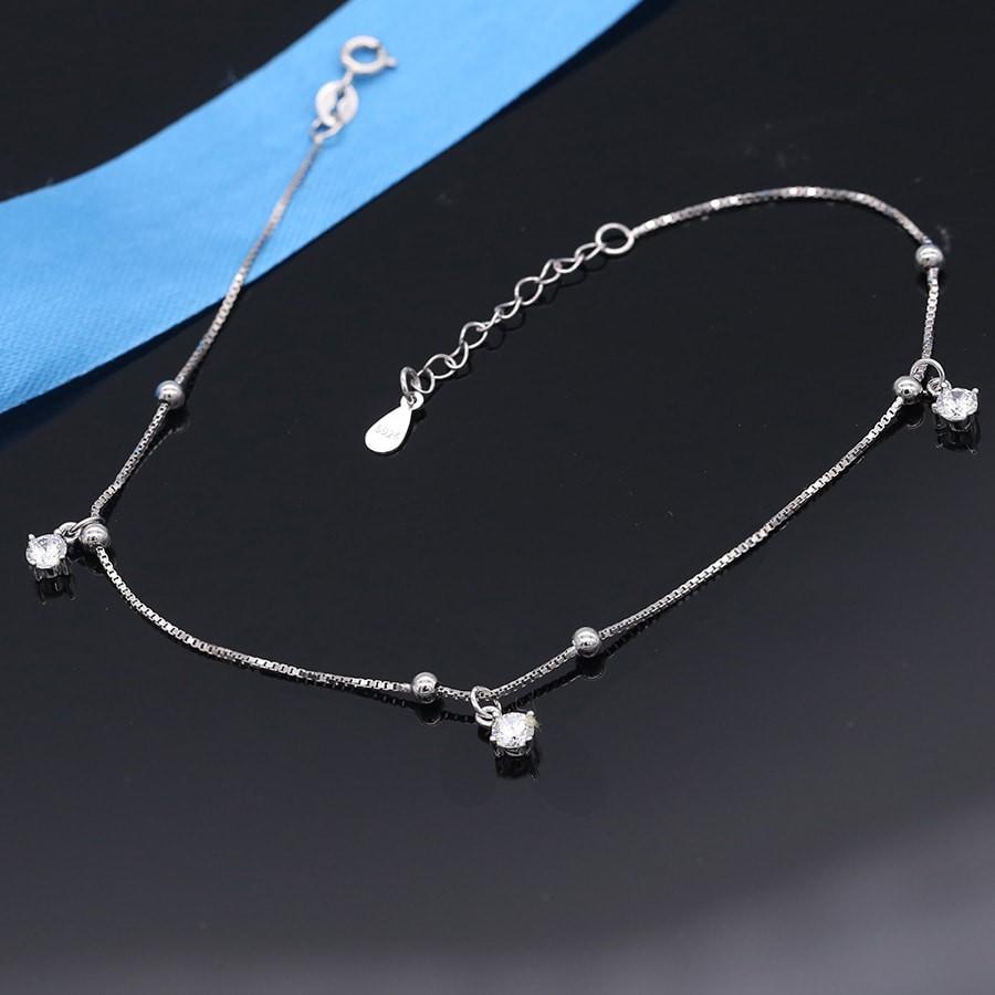 Lắc chân nữ bạc S925 Bảo Ngọc Jewelry LC1550