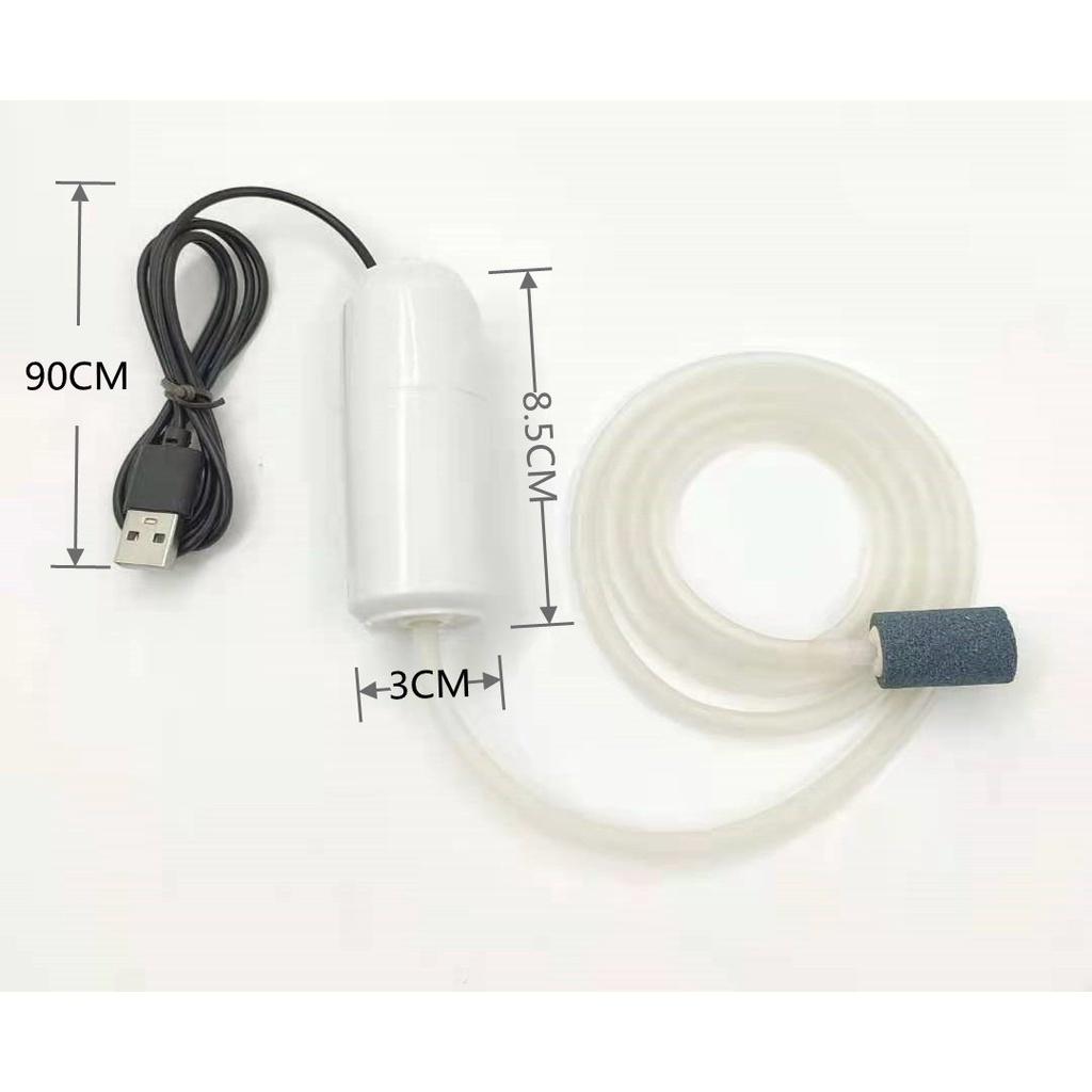 Máy Sủi Oxy Mini m Kết Nối USB - Sục Khí Oxi Cho Bể Cá Cảnh Siêu Êm Và Nhẹ.