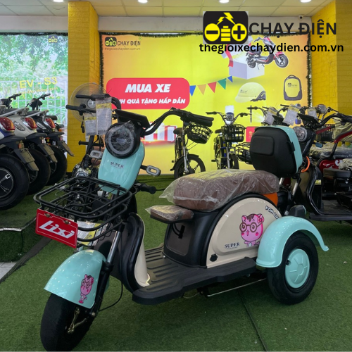 XE MÁY ĐIỆN 3 BÁNH CUTE