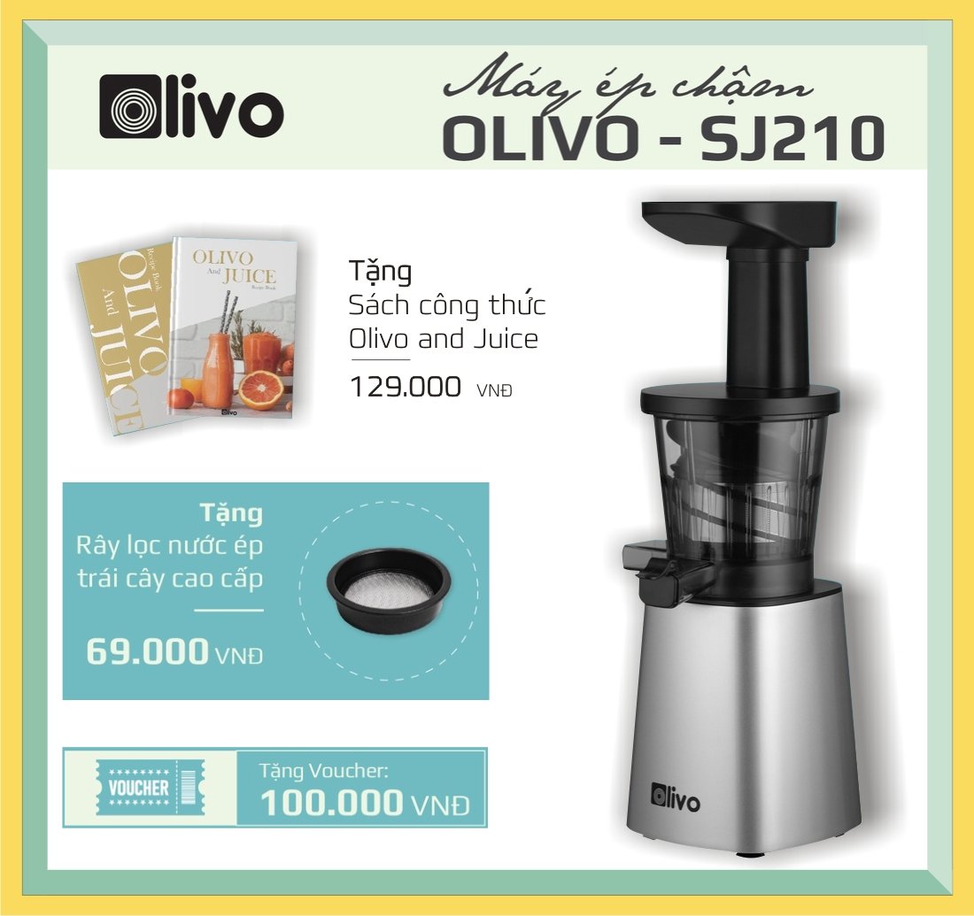 Máy Ép Chậm Olivo SJ210 Máy Ép Trái Cây