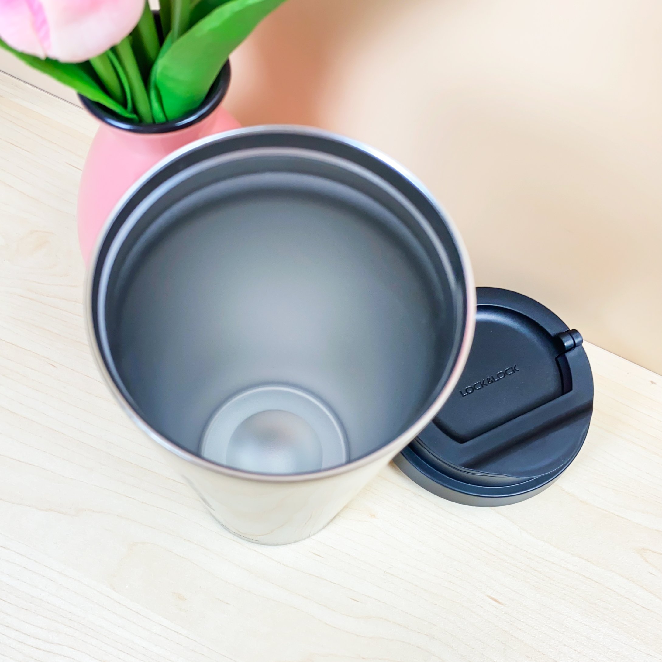 Ly giữ nhiệt bằng thép không gỉ 540ml, ly đựng cafe giữ nhiệt nắp bật