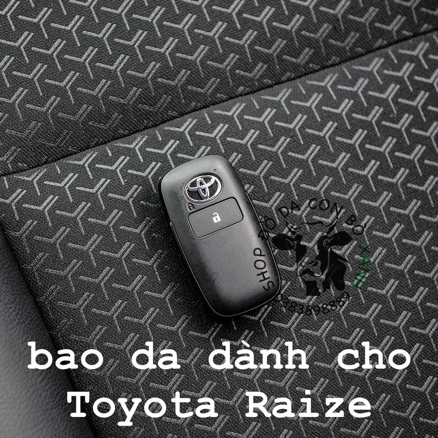 Bao da dành cho chìa khoá Toyota Raize, Veloz 2022, AVANZA 2022 handmade da thật 011