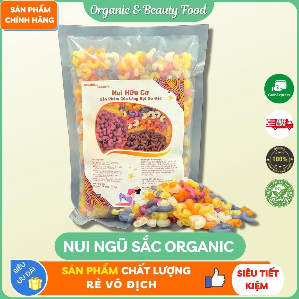 Nui Ngũ Sắc Organic&amp;Beauty - Nui Rau Củ FUMA Eatclean/ Giảm Cân / Healthy - Nui Hữu Cơ - Túi 300g/ 500g
