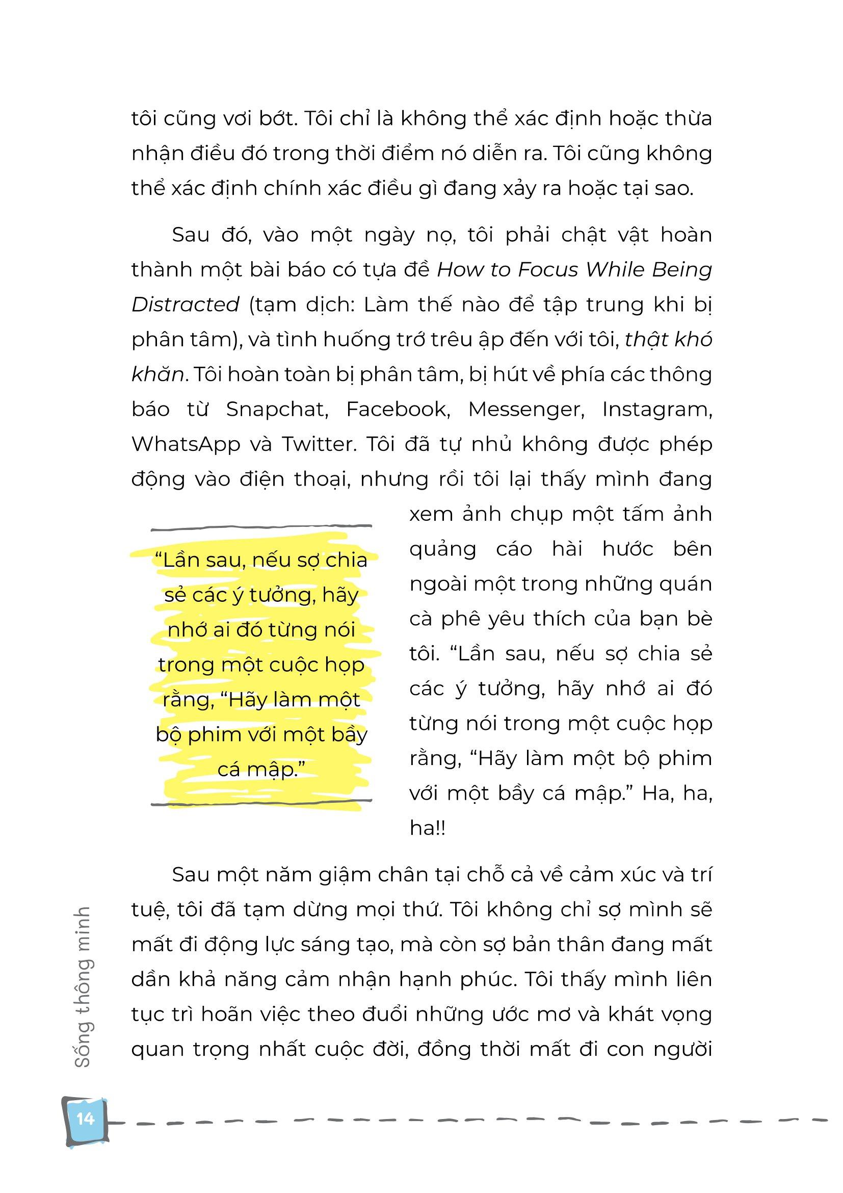 Sống Thông Minh - Kiểm Soát Sự Phân Tâm Trong Thời Đại Số Và Tận Hưởng Cuộc Sống Trọn Vẹn