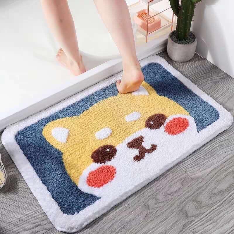 Thảm chùi chân sợi len hình thú siêu cưng