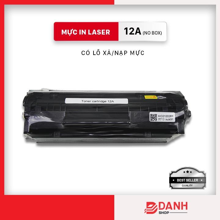 Hộp mực 12A/303 / Cartridge 12A dùng cho máy in (HP 1020 ,3050, 3055, 1319,1010 ,1018 Canon 2900,3000...) Có lỗ đổ/xả mực - NO BOX