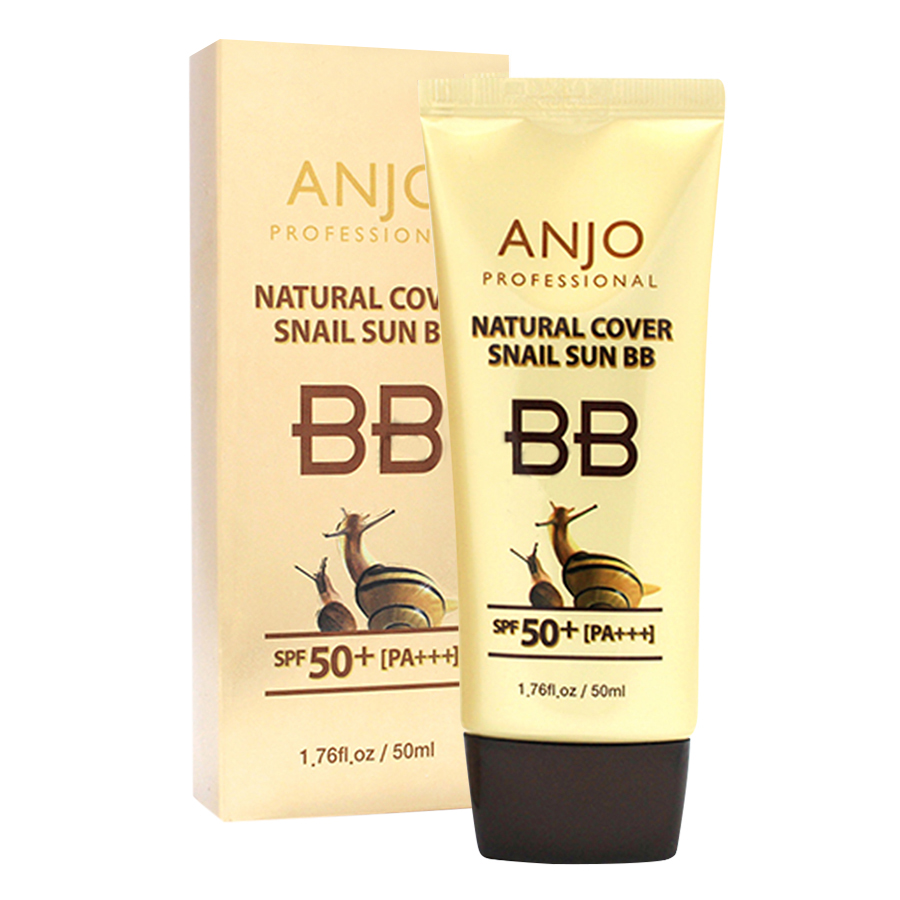 Kem Trang Điểm Anjo Natural Cover Snail Sun BB