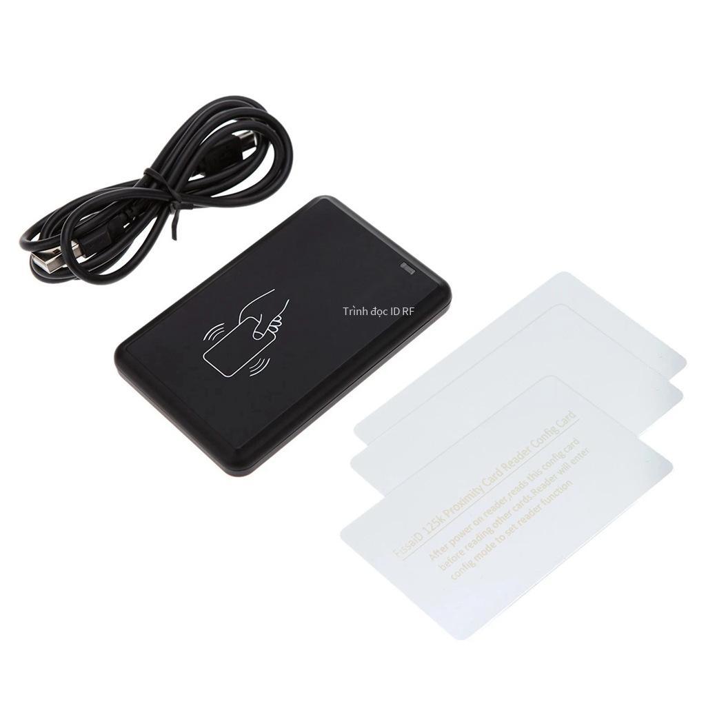 Vận Chuyển Nhanh Chóng Cấu Hình Định Dạng Đầu Ra Giao Diện USB Đầu Đọc Thẻ ID 125KHz Gần EM Đầu Đọc Thẻ Thông Minh