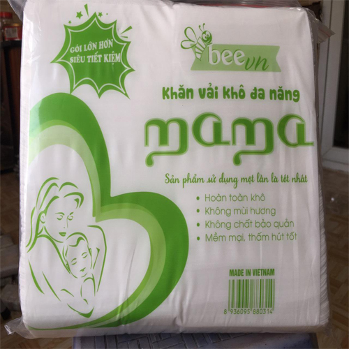 Combo 3 khăn vải khô đa năng cao cấp Mama 600g ( 600 tờ)